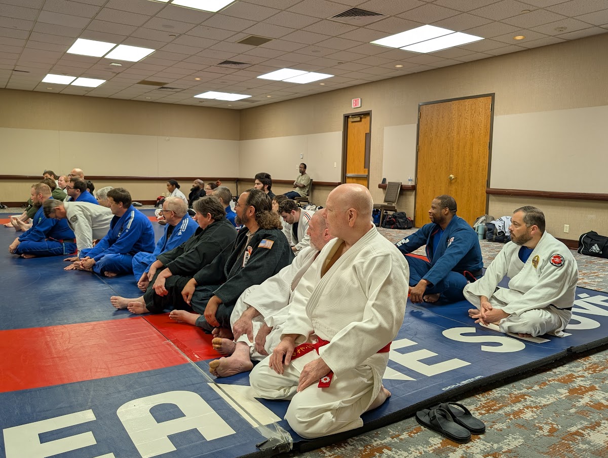 Morning martial arts training session at Worldwide Martial Arts Association camp