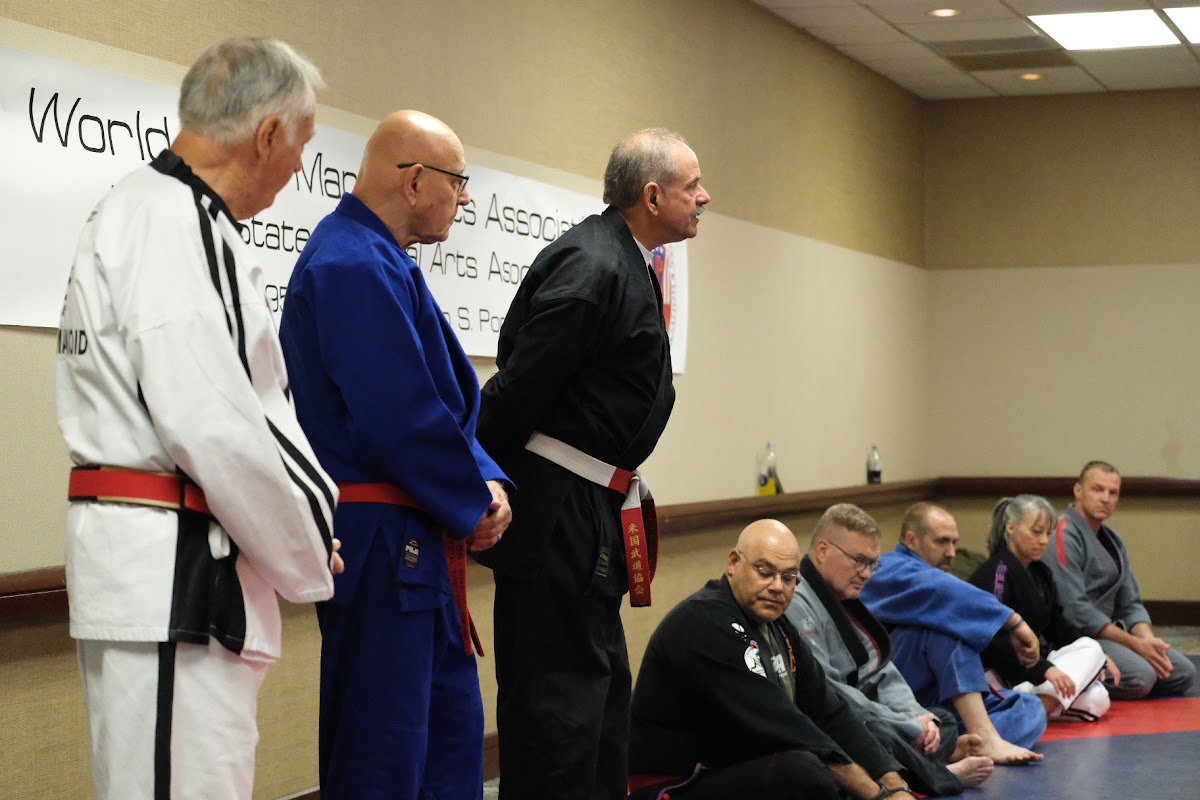 Group martial arts training activities at Worldwide Martial Arts Association summer camp